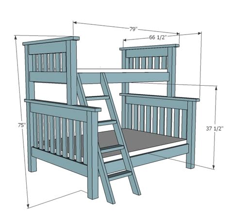 queen twin bunk bed plans|diy bunk bed with storage.